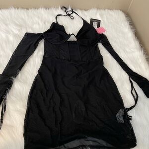 New Pretty Little Thing Sheer Corset Style Dress Lingerie 6